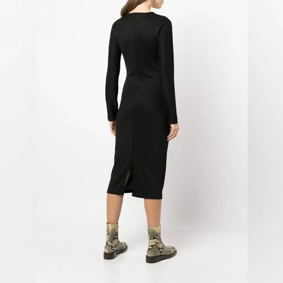 New rag & bone ribbed-knit V-neck dress medium - Picture 17 of 17